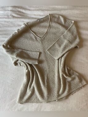 Zara Italian Yarn Beige Top